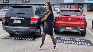 Rose Tries Out Fabulicious SULTRY686 Baby Pink 6 Inch High Heel Shoes With Test Walking [upl. by Margherita417]