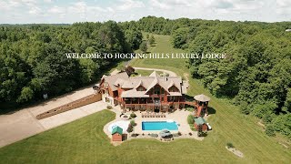 HOCKING HILLS LUXURY LODGE WALKTHROUGH  Airbnb Video [upl. by Griff]