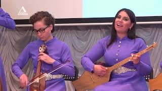 Abkhazian female folk instrumentalist ensemble Gunda Аҧҳәызба ар рымаҭәа зшәу [upl. by Horlacher577]