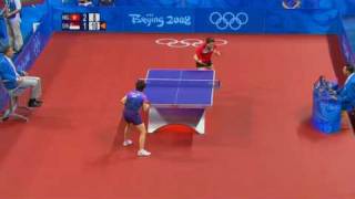 Li Jia Wei vs Lin Ling 2008 Olympics [upl. by Marylynne]