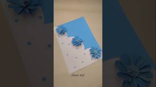 Diy paper cardpaper cardgift cardfloral cardgift card ideacard tutorialeasy card making video [upl. by Rochester]