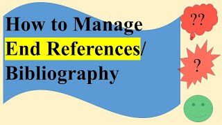 How to Manage EndReferences [upl. by Arawaj]