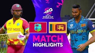 West Indies vs Sri Lanka  Highlights  ICC Mens T20 World Cup 2024 Match 40  CRICKET 24 [upl. by Follansbee511]