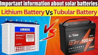 Lithium battery Vs Tall Tubular batteryelectrician online [upl. by Ysdnil]