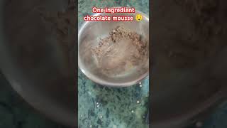 1 ingredient chocolate mousse song recipe [upl. by Forrer70]