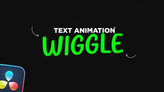 Wiggle Text Animation in Davinci Resolve  Full Tutorial [upl. by Alemak]