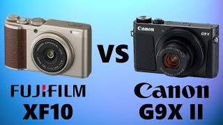 Fujifilm XF10 vs Canon PowerShot G9X Mark II [upl. by Innoj324]