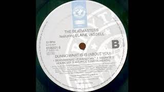 1992 The Beatmasters feat Elaine Vassell  Dunno What It Is About U Maurice Joshua House RMX [upl. by Nnave]