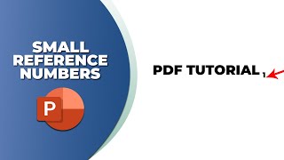 How to add small reference numbers in PowerPoint [upl. by Hindorff]