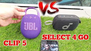 Soundcore Select 4 Go vs JBL Clip 5  Bass Test🔥💥 [upl. by Aihsem699]