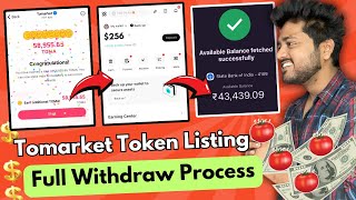 tomarket token withdrawal full process 🔥 tomarket listing time 💰tomarket token distribution [upl. by Mata]