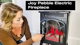 Best Winter Purchase Joy Pebble Electric Fireplace Review [upl. by Olaznog515]