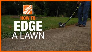 How to Edge a Lawn  The Home Depot [upl. by Carrie257]