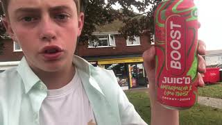 Energy drink review trying boost juic’d watermelon and lime twist [upl. by Tandie444]