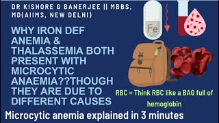 MICROCYTIC ANEMIA MysteryWHY Both Iron Def Anemia amp Thalassemia can present with Microcytic anemia [upl. by Ysac]