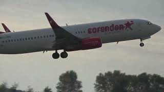 Corendon Airlines B737800 Takeoff Groningen Airport Eelde [upl. by Assi]