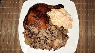 Dry Pigeon Peas and Rice One Pot Meal  CookUp Recipe  SpiceIslandCooking473 [upl. by Wadlinger]