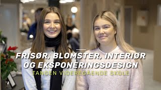 Frisør blomster interiør og eksponeringsdesign FBIE på Tangen videregående skole [upl. by Araik]