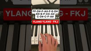 Ylang Ylang  FKJ Piano Tutorial [upl. by Grantland]