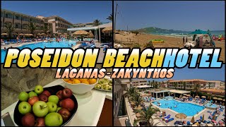 POSEIDON BEACH Hotel tour  Laganas Zakynthos  Greece 4k [upl. by Given]