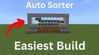 Minecraft Auto Sorter 121 bedrock and Java edition minecraft [upl. by Gordie]