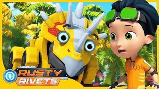 Spike Meet a New Mystery Friend on the Island More  Rusty Rivets  2H Cartoons for Kids [upl. by Ainomar]