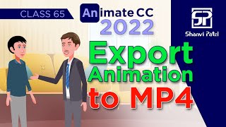 Adobe Animate CC 2022 Export Animation to MP4  Flash Tutorial  2d Animation  Hindi [upl. by Amat124]