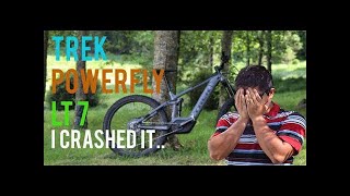 2019 TREK POWERFLY LT7 PLUS  Bike Review  Guess what happened when I crashed it [upl. by Stucker]