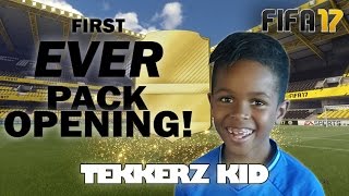 FIFA 17 PACK OPENING  My First Ever Packs  Tekkerz Kid [upl. by Marylynne487]