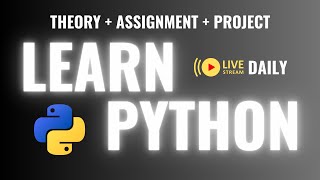 random Library in Python with project  Learn Python Live Every Day [upl. by Ursa]