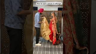 How to open cancan in lehenga shorts trending viral [upl. by Ire]