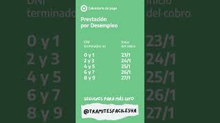 ¿Cuándo cobro Prestación por Desempleo  Fecha de pago ENERO 2023  MI ANSES [upl. by Kurland]