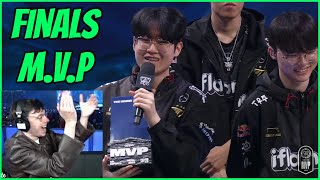 Caedrel Reacts To Zeus Getting Worlds Finals MVP [upl. by Tuesday]