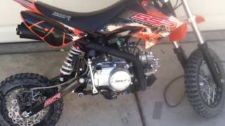 Ssr 110 pit bike review [upl. by Hebert]