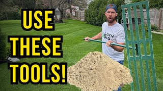 The ONLY Tools YOU Need to Level YOUR Lawn Leveling pt 4 [upl. by Adaminah]