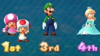 Mario Party 10  Toad vs Toadette vs Luigi vs Rosalina  Mushroom Park Board  Master Difficulty [upl. by Molloy841]