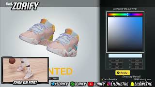 NBA 2K23 Next Gen Shoe Creator  Nike PG 6 quotPaintedquot [upl. by Raymond]