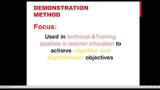 Demonstration Method in Teaching [upl. by Karyl]