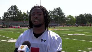 Ferris State Football Preseason Camp Sixth Practice  Jeremiah Housey Interview [upl. by Edik]