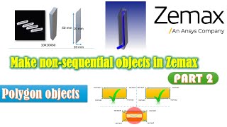 Make nonsquential objects in Zemax  opticstudio POB files Part 2 [upl. by Heyra]