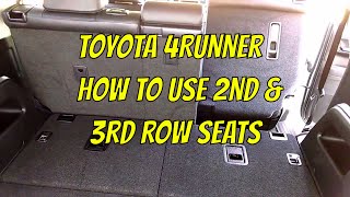 2nd amp 3rd Row Seat  Toyota 4Runner Explanation [upl. by Enyawad]