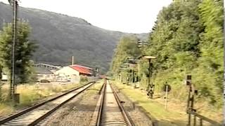 Hi8cam  Führerstandsmitfahrt  Koblenz  Lahntalbahn  Dausenau [upl. by Fryd87]