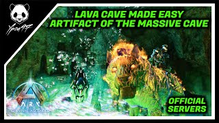 Artifact Of The Massive  EASY CAVE RUN  Dont Worry About Lava Or Lag  ARK Survival Ascended [upl. by Edeline]