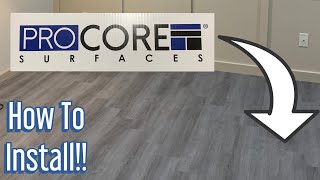 How To Install Procore Surfaces Flooring  TrafficMaster  Style Selections from Lowes or Home Depot [upl. by Ahsitnauq856]