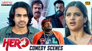 Hero Movie Comedy Scenes  Ashok Galla Nidhhi Agerwal  Ghibran  Aditya Movies [upl. by Freyah]