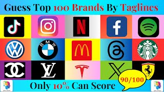 Guess the Brand by Tagline Tagline of Famous Brands  Slogans Quiz [upl. by Oinigih]