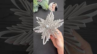 WoW Christmas Craft  3D Christmas Snowflake  Christmas Decor [upl. by Kcirrek]