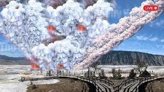 Horrible Today Strong Earthquake Causes Yellowstone Volcano Eruption Threatening Millions Worldwide [upl. by Cassandra]