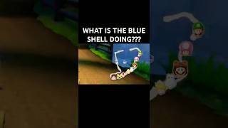 blue shell going backwards mario mariokart mk8dx nintendo [upl. by Leeban30]