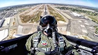 F15 Eagle Takeoff amp Maneuvers • Cockpit View [upl. by Paulie]